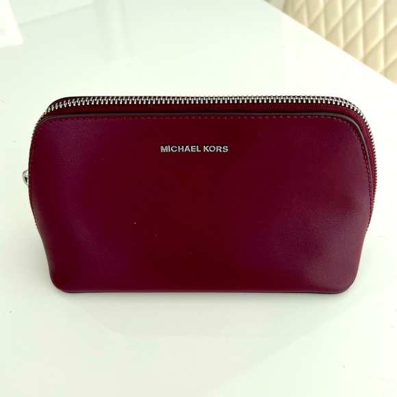 MICHAEL KORS Jet Set Medium Leather Travel Kit New - Picture 2 of 10